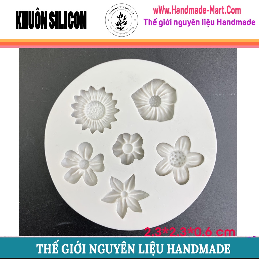 Khuôn silicon hoa nhí đủ loại dùng tạo hình handmade cực đẹp - HM064