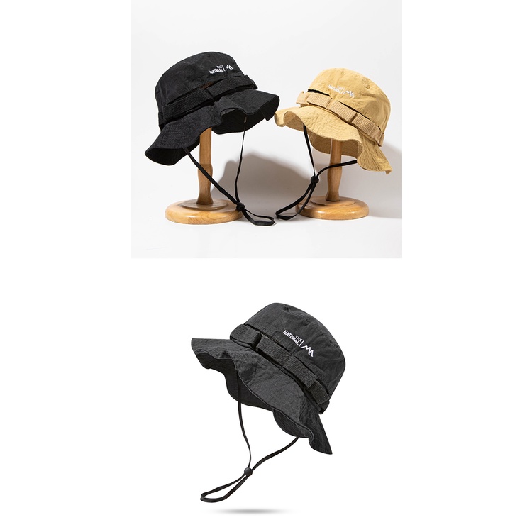 Nón Tai Bèo Vải Mỏng Nhanh Khô Thoáng Khí Phong Cách Nhật Bản Cho Nam Nữ
