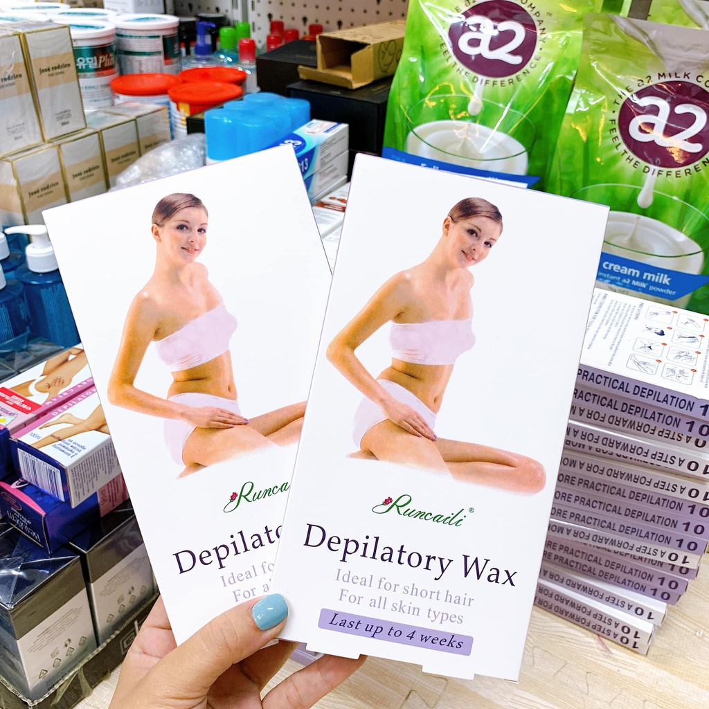 HỘP 10 MIẾNG WAX LÔNG DEPILATORY CHO TAY, CHÂN, BODY, BIKINI | BigBuy360 - bigbuy360.vn