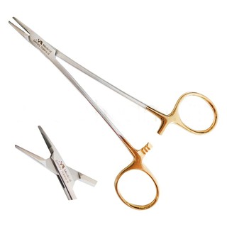 kìm kẹp kim chuôi vàng 12cm