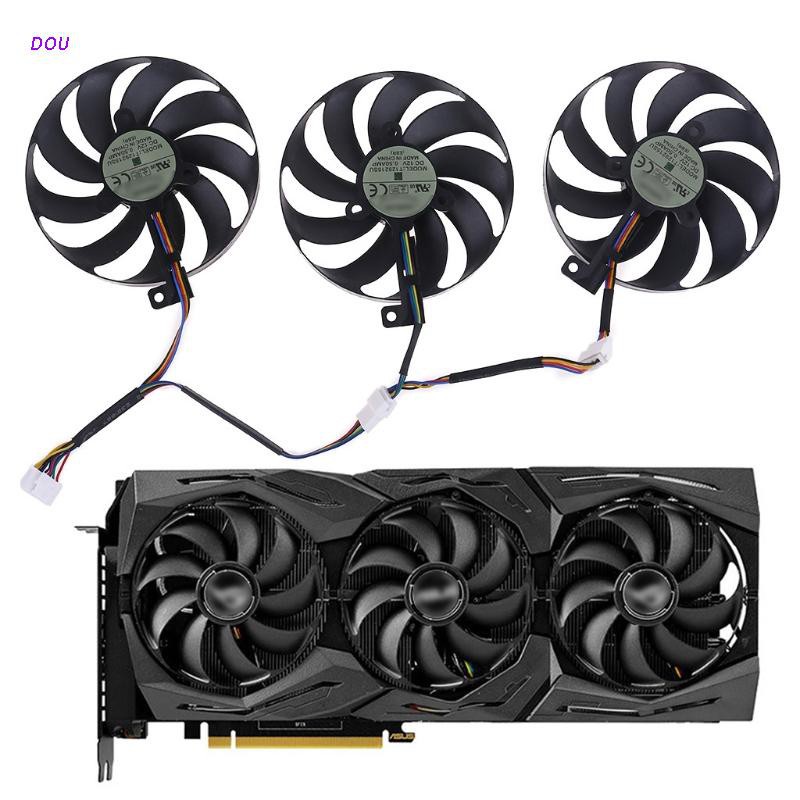 Quạt Thay Thế 88mm Cho Asus Rx5700 Rx5700 Xt Rtx2080Ti 8gb Rog Strix Oc 7-pin