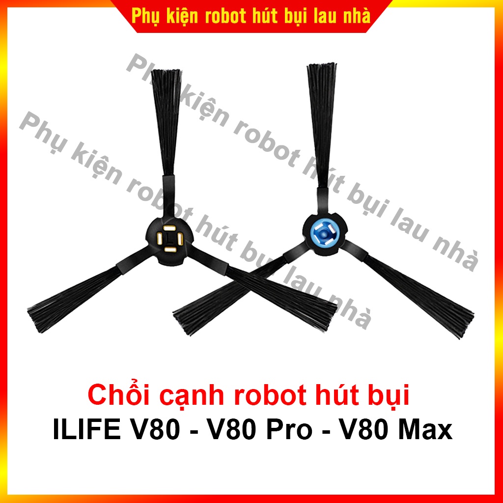 Chổi cạnh, chổi quét robot hút bụi ILIFE V80, V80 Pro, V80 Max