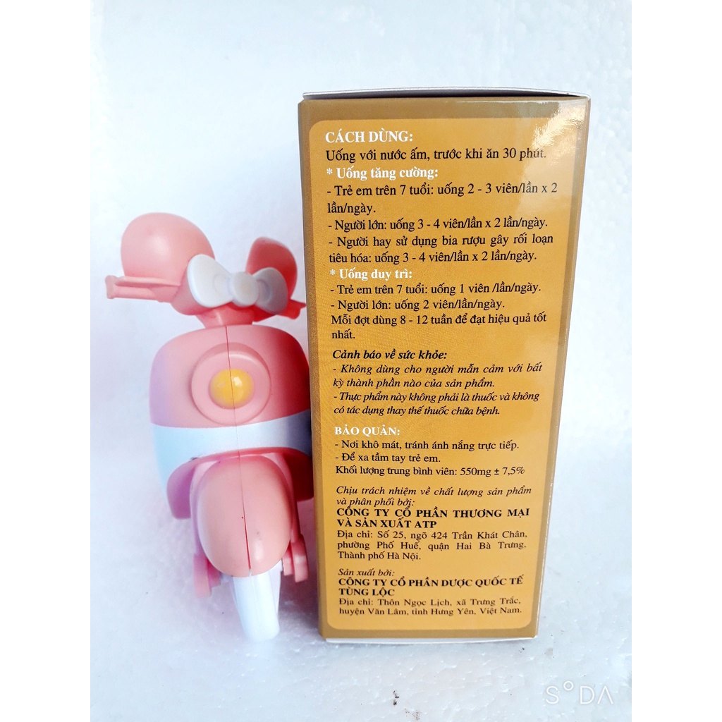 Viên hoàn đại tràng ATP, giúp giảm đầy hơi chướng bụng, đau bụng, co thắt đại tràng, tiêu chảy, đi ngoài nhiều lần