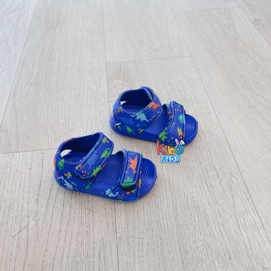 Sandal Xốp Cho Bé Trai Siêu Nhẹ Size từ 3 Tháng Hoạ Tiết Khủng Long A227