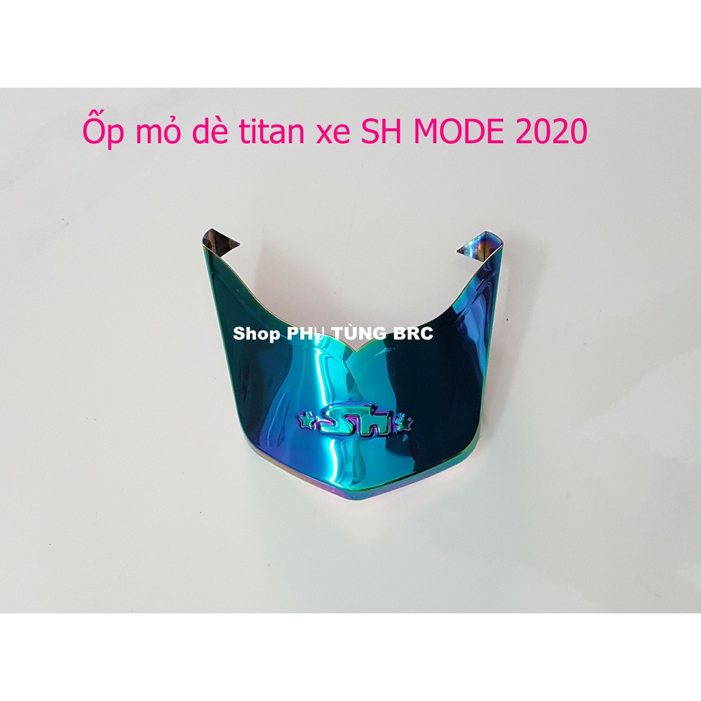 Bộ ốp mỏ dè titan trước, sau xe SH MODE 2020, 2021.