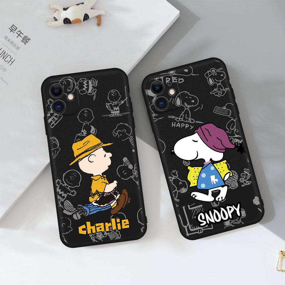 Ốp điện thoại TPU hình Snoopy thích hợp cho iPhone XR XS Max X 13 12 11 Pro Max 6 7 8 Plus 12 13 Mini 4 5 6splus 6S