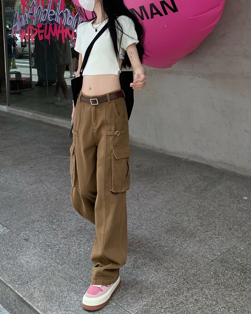 Quần dài Peppermint 52091 ống suông phong cách retro