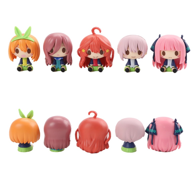 Set 5 mô hình nhân vật Nakano Miku trang trí