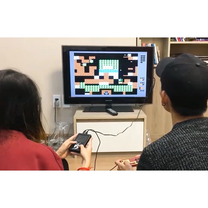 Máy Chơi Game Cầm Tay Sup 400 Game In 1 Retro Kèm Tay Cầm Chơi Game 2 Người - Có Dây Kết Nối Với Tivi - Bảo Hành 6 Tháng