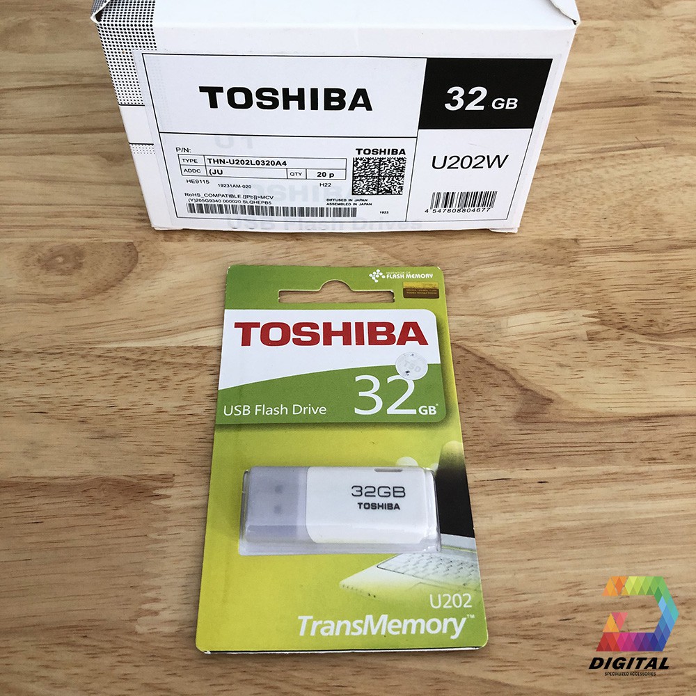 USB 32GB TOSHIBA U202 Chính Hãng Bảo Hành 24 Tháng