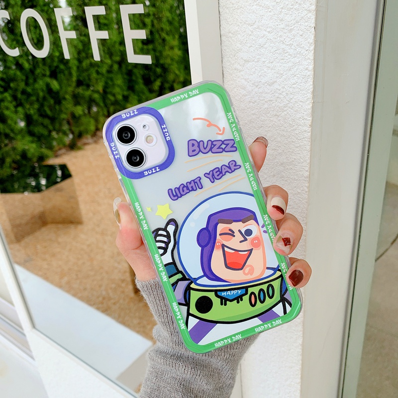 Ốp điện thoại mềm chống sốc in hình Buzz Lightyear dễ thương cho iPhone 13 11 12 Pro XS Max X XR 7 8 Plus
