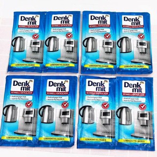 Set 2 gói bột tẩy cặn canxi ấm siêu tốc, bình giữ nhiệt, máy pha cà phê Denkmit