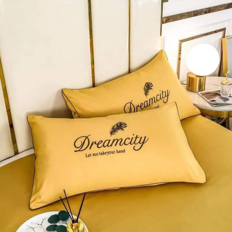 Set lụa cao cấp Dream City chăn trần tơ tằm