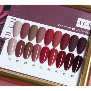Sơn gel AS red - màu tím hồng mã AGK