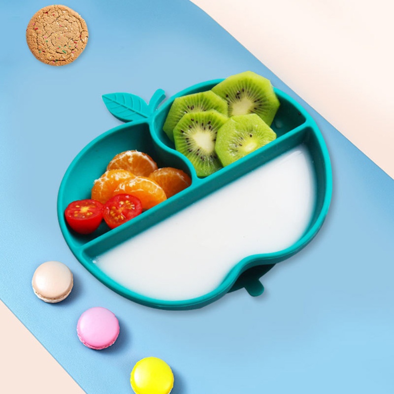 Đĩa Ăn Chia Ngăn Bằng Silicone Không BPA Cho Bé