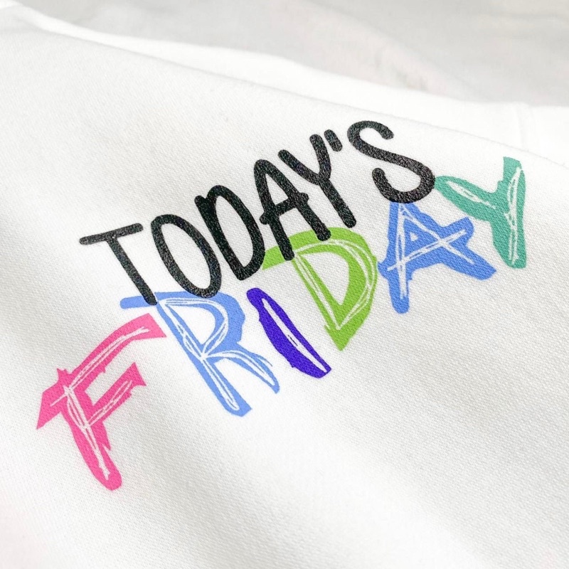 Áo Khoác Hoodie Nỉ Bông Unisex TODAY màu ĐEN/TRẮNG  Nam nữ unisex/Áo hoodie zip dây kéo có mũ form rộng Jaystoree