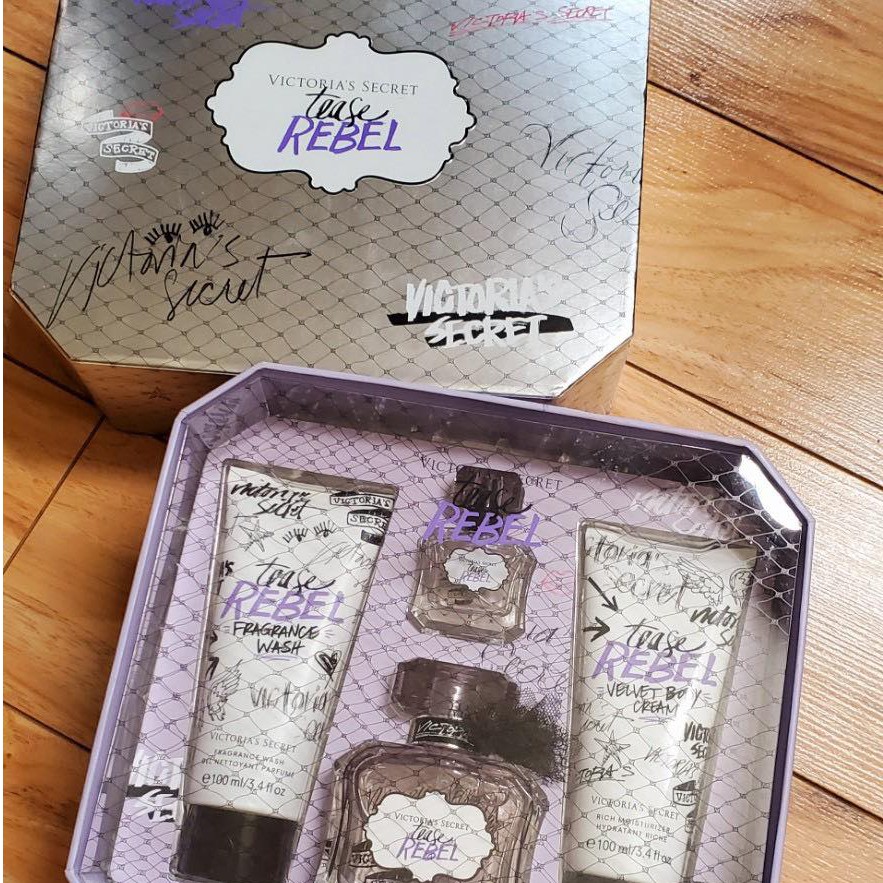 Set Nước hoa, Kem dưỡng thể & Sữa tắm Victoria's Secret Tease Rebel