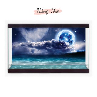 DECAL MẶT TRĂNG DÁN HỒ CÁ_THIẾT KẾ NÀNG THƠ