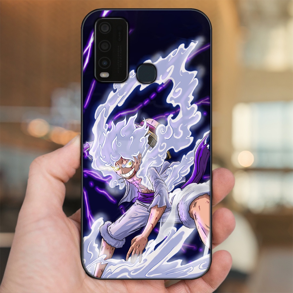 Ốp lưng Vivo Y30, Y50 viền đen in hình Luffy One Piece