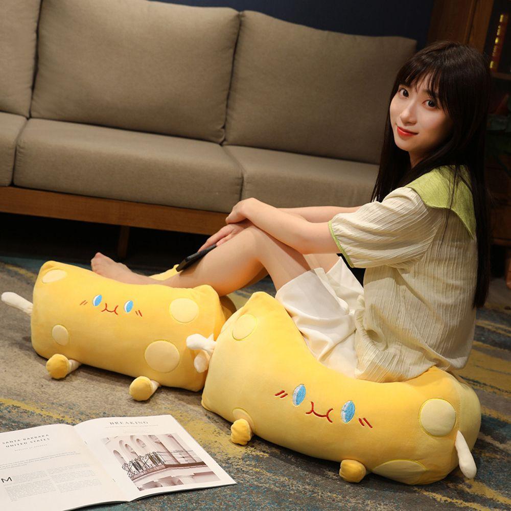 Gối Ôm Nhồi Bông Mềm Mại Hình Phô Mai Dễ Thương Cho Bé