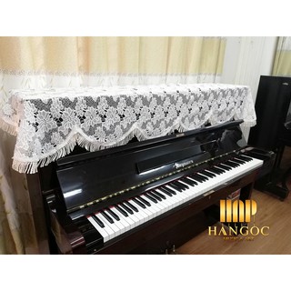Chuyên bán Khăn phủ đàn Piano CỰC ĐẸP chất liệu REN cao cấp, chế tác tinh xảo, màu TRẮNG