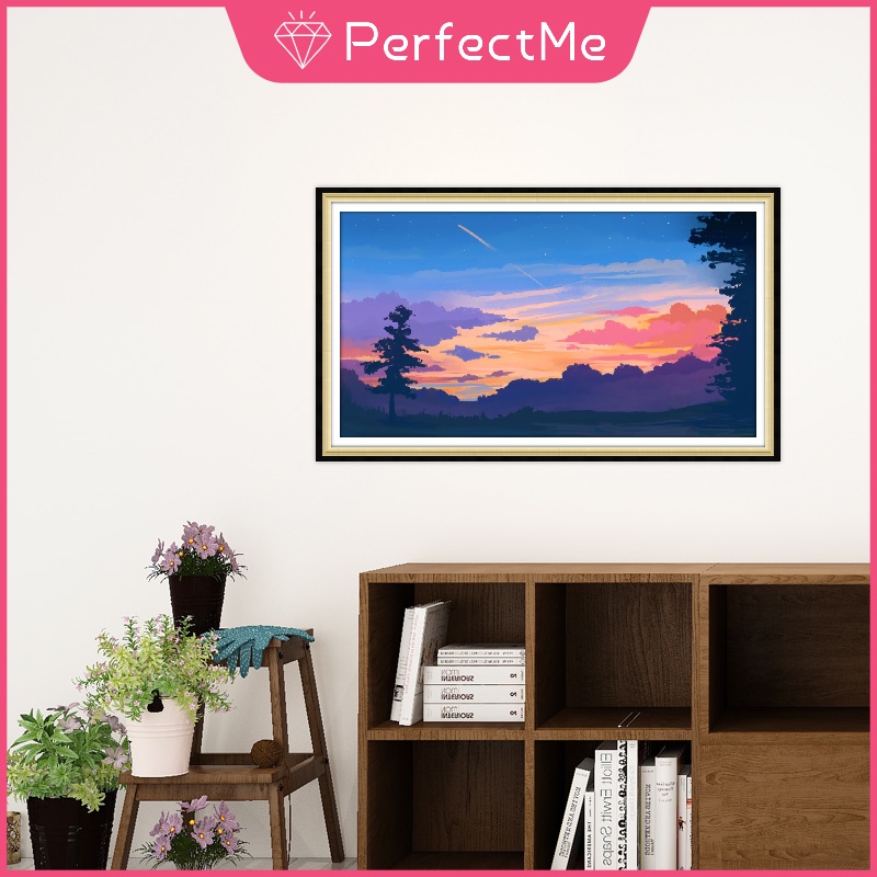 Bộ tranh đính đá 5D họa tiết phong cảnh độc đáo kích thước 50x30cm diy dùng trang trí