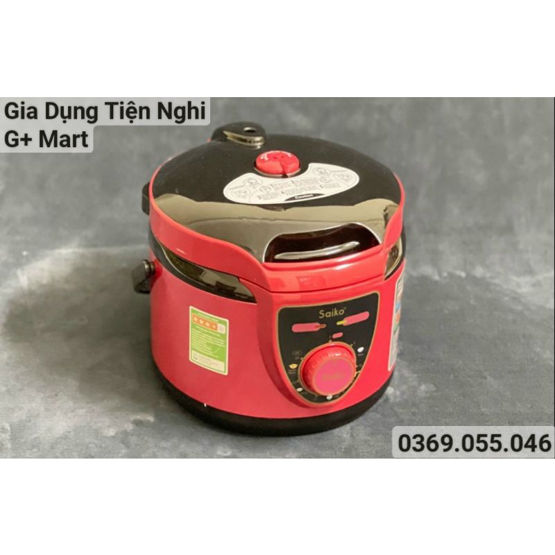 Nồi Áp Suất Điện/ Nồi Hầm Điện Đa Năng SAIKO EPC418 5,0L 900W Bảo hành 18 tháng - Giadungtiennghigmart