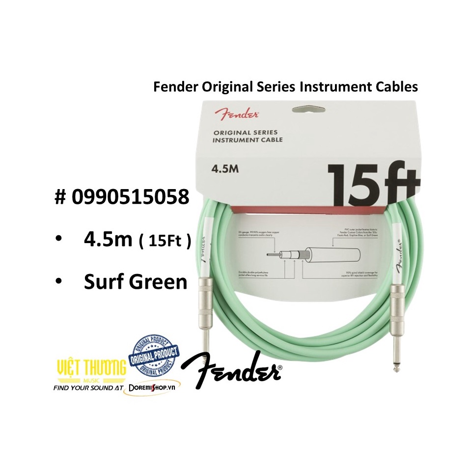 Dây tín hiệu âm thanh chính hãng Fender Original Cables