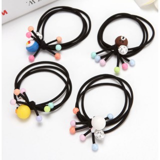 Dây buộc tóc thắt nút 3 sợi phối hợp nhân vật hoạt hình