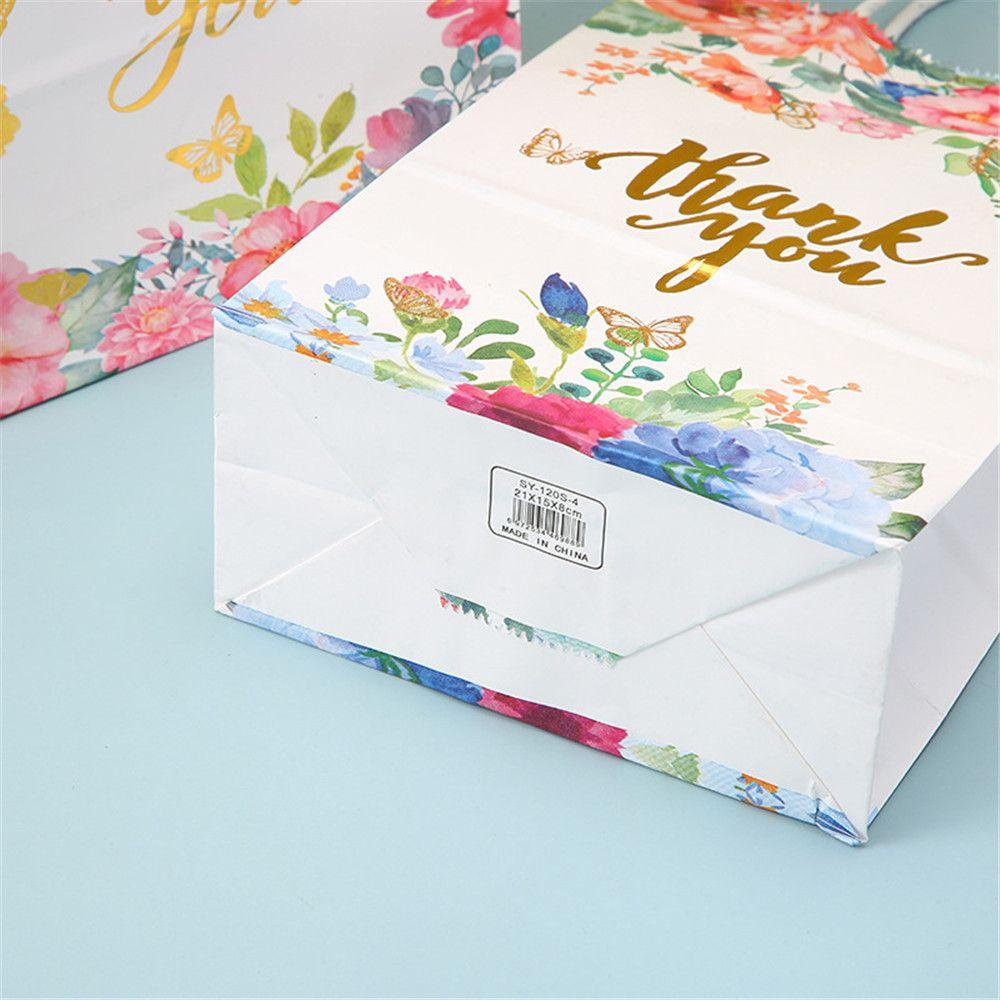 Set 12 Túi Giấy Kraft In Chữ Thank You Dùng Để Đựng Quà Cưới