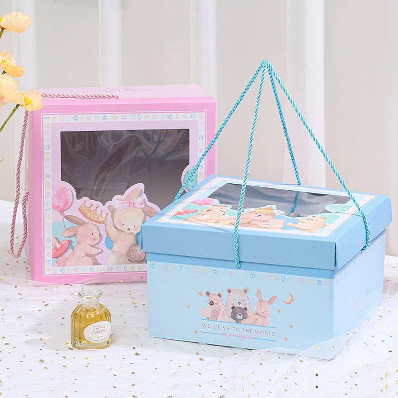Hộp Đựng Bánh Em Bé Mica 1 Tháng Cao Cấp Làm Quà Lưu Niệm Cho Bé Sơ Sinh