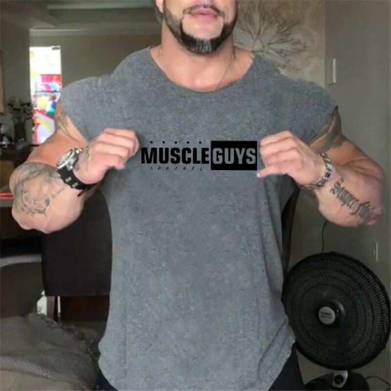Workout Men's Bodybuilding Fitness Tank Top Bodybuilding Sleeveless Brand Casual Shirts Men's Hot Selling Gyms Vest Singlets