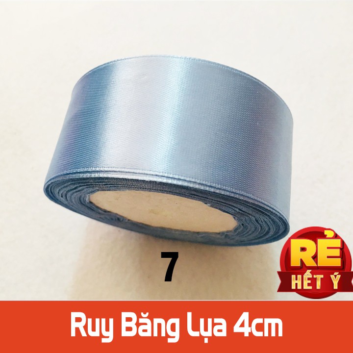 Ruy Băng Lụa đẹp bản 4cm - Đồng giá 3k/mét