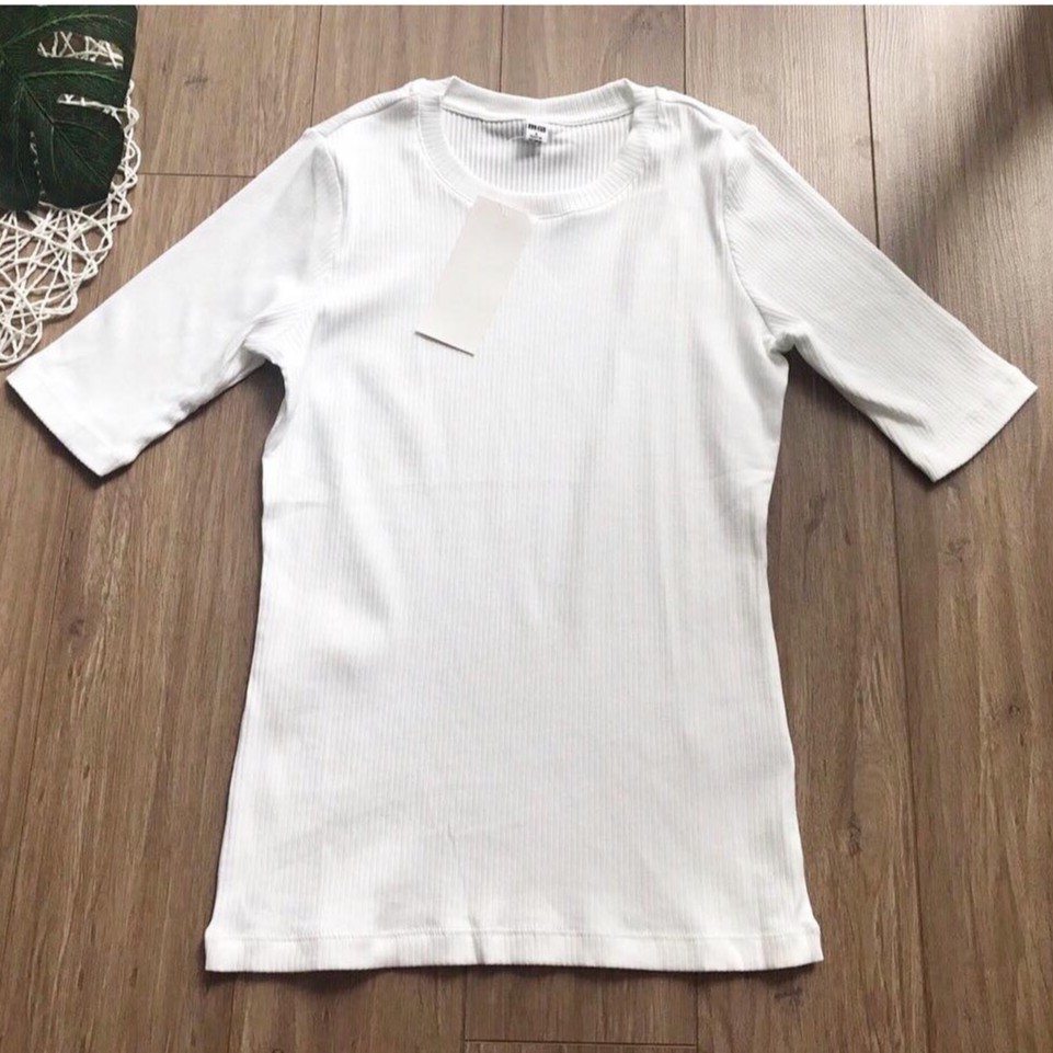 [FREESHIP] ÁO thun GÂN TAY LỬNG xuất dư UNI