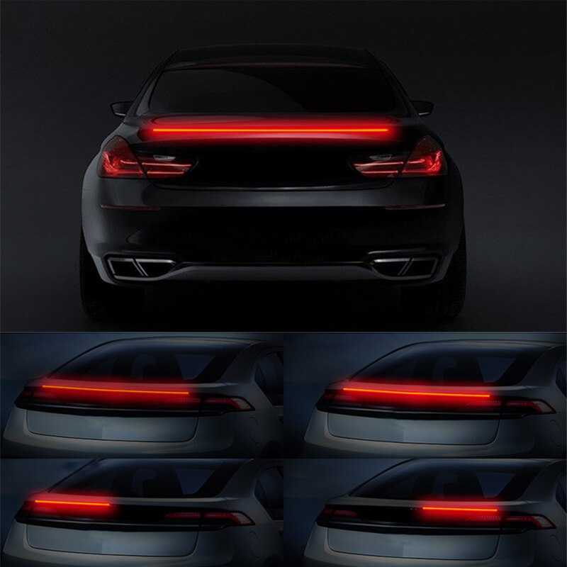 Dây đèn LED SEAMETAL 12V nhấp nháy báo hiệu khẩn cấp an toàn gắn phanh/ cốp sau xe hơi