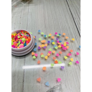 Sequin Hình Bướm Màu Neon Trang Trí Móng