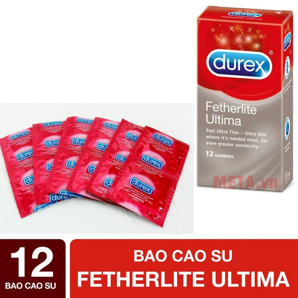 Bao cao su chính hãng hộp 12c Durex Fetherlite Ultima