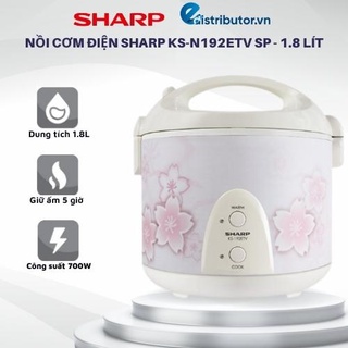 Nồi cơm điện sharp ks-n192etv sp - 1.8 lít