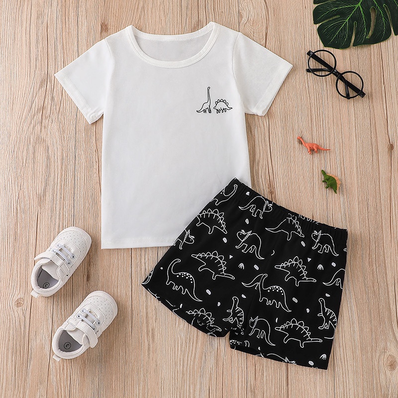 Combo bộ đồ bé trai 4-7 tuổi tay ngắn áo phông quần đùi set mùa hè thời trang cho bé trẻ em