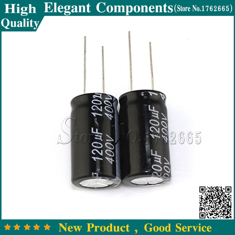 Set 10 Tụ Điện Nhôm 120UF 400V 400V 120UF 18*30mm 400 V / 120 UF Chuyên Dụng