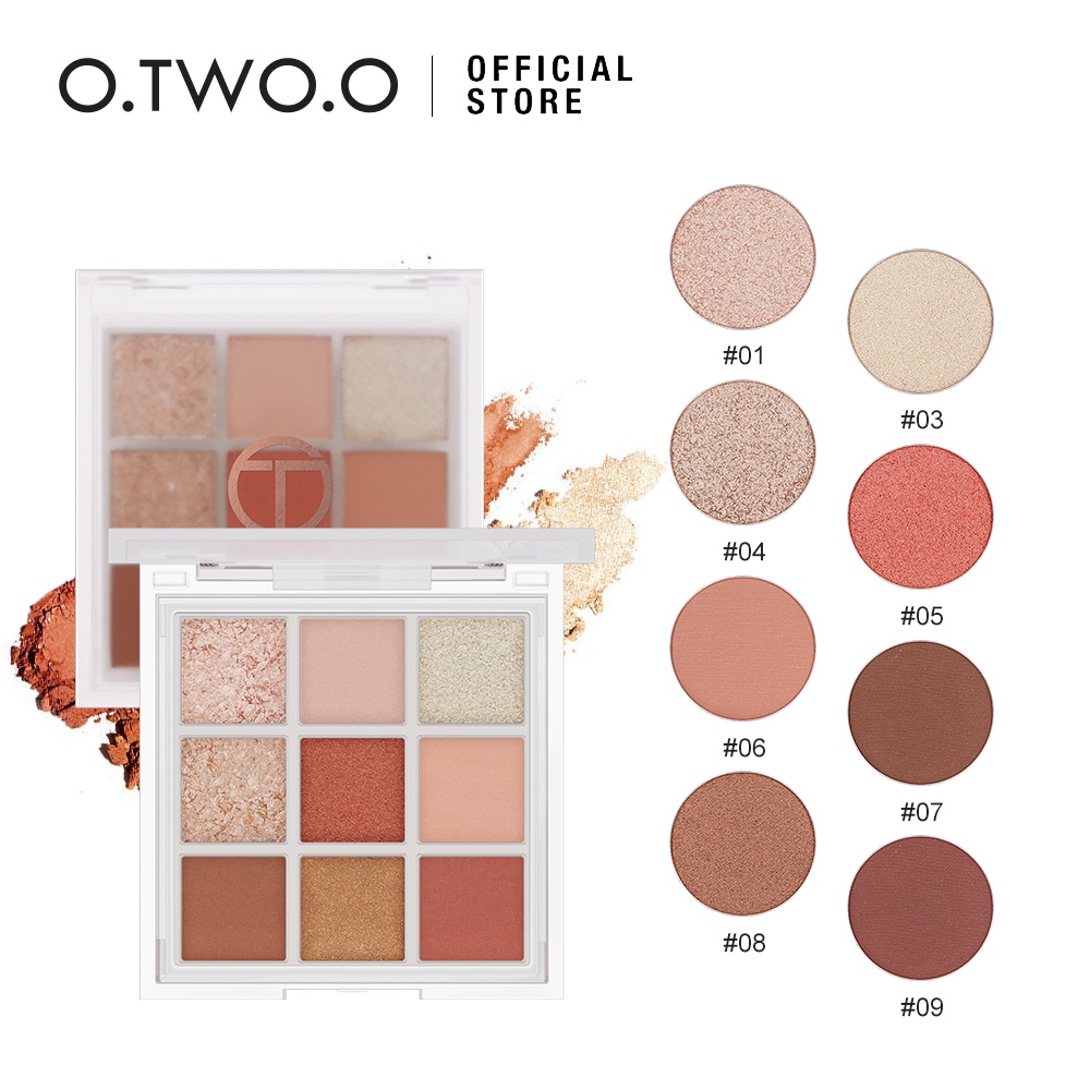 Phấn mắt O.TWO.O màu nhũ lấp lánh bắt sáng cao chống thấm nước 10g | BigBuy360 - bigbuy360.vn
