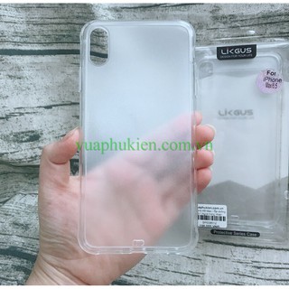 Ốp lưng trong nhám Likgus Iphone X/XS Max - chống vân tay