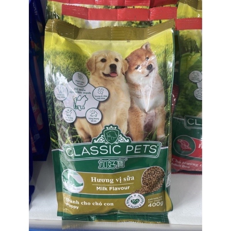 Hạt dinh dưỡng cho chó CLASSIC PETS ADULT/PUPPY 400GR