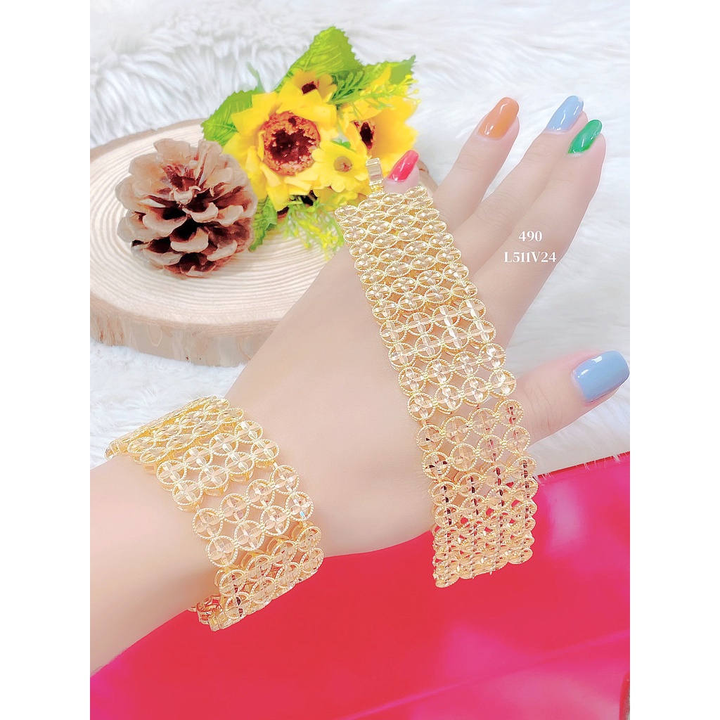 UHA - Lắc Tay Nữ Mạ 18k Sang Trọng L511