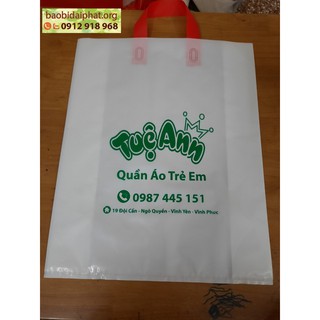 túi nilon pe bóng dẻo in tên shop- trả đơn- xưởng in Đại Phát