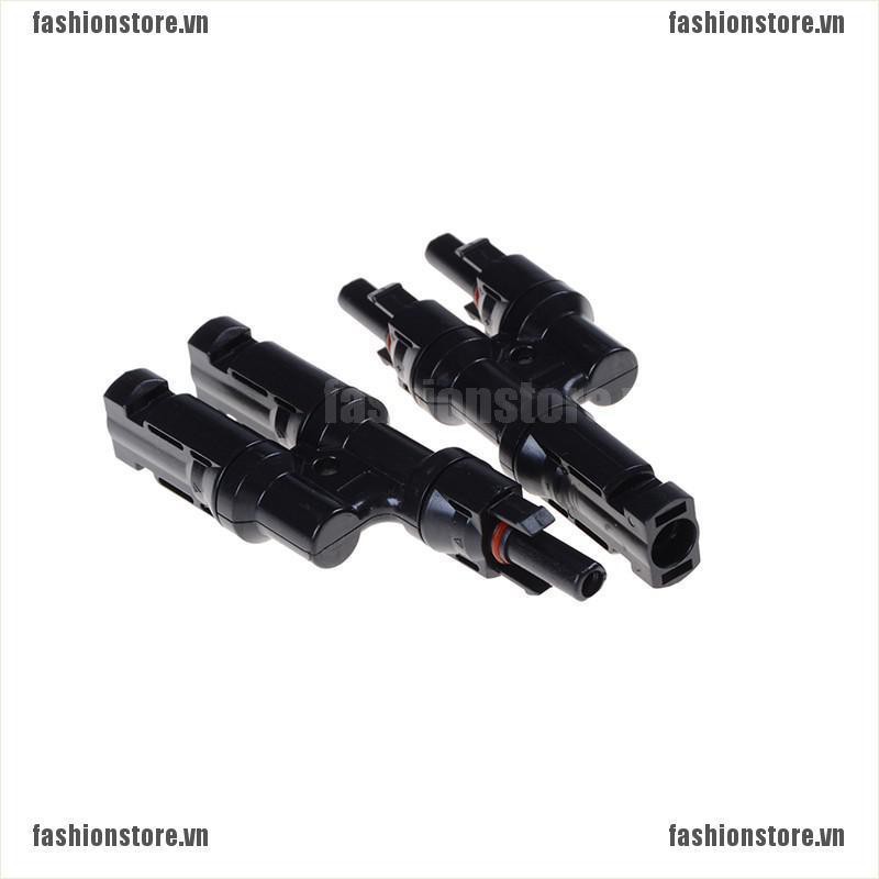 FS 1Pair x Multi T Branch MC4 Connector for solar panel parallel connection branch[VN]