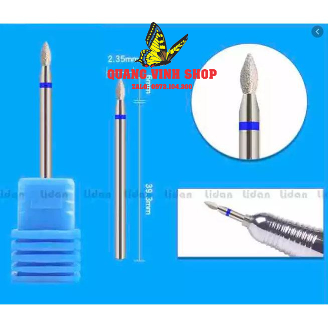 Đầu mài đồng phá gel phá bột QV01
