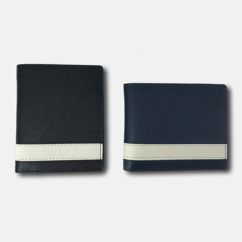 Ví Da Nam Cosmos Saffiano Bóp Da Cao Cấp Chống Thấm Nước Unisex Nam Nữ HEKI