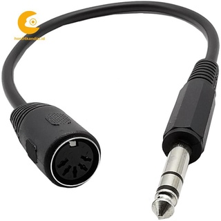 Dây Cáp Midi 5-pin Din Chuyển Từ Ổ Cắm 6.35mm (1 / 4 Inch)