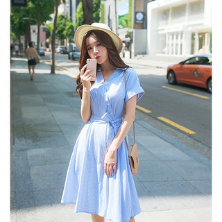 ĐẦM VINTAGE SỌC NHÍ